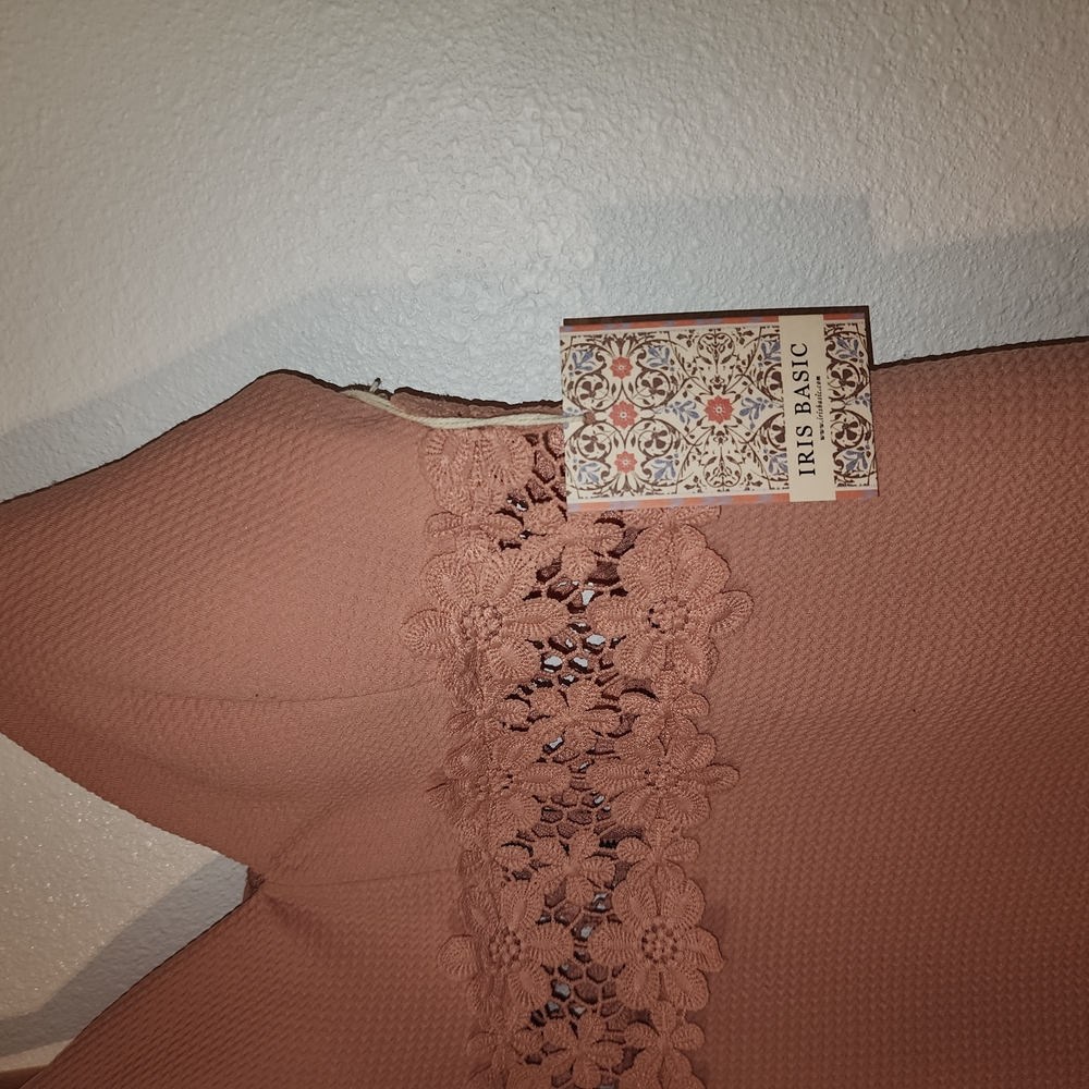Lace Detail Dress SizeM PINK